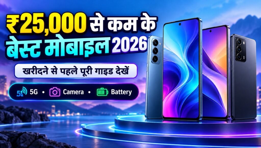 Best Mobile Phones Under ₹25,000 in India 2026 – Complete Buying Guide